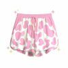 Y2K Pink Cow Print Pocket Shorts - Streetwear Aesthetic