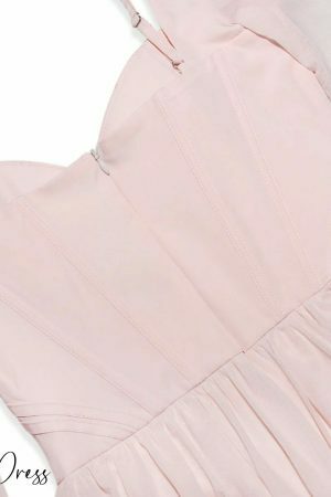 Y2K Pink Lace Corset Mini Dress with Tulle - Coquette Aesthetic