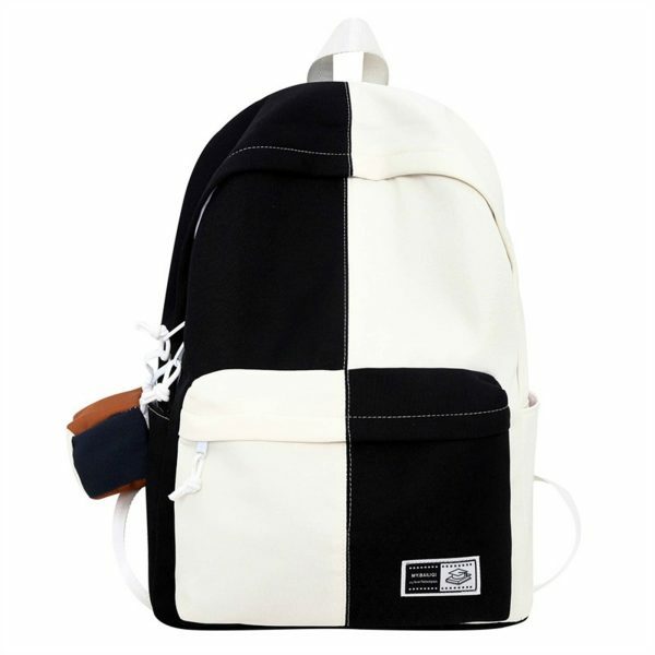 Y2K Plaid Harajuku Backpack - Large Capacity Laptop Bag