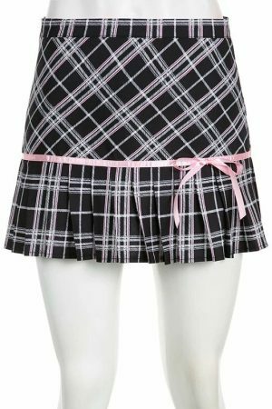 Y2K Pleated Academia Skirt: Streetwear Fashion Essential