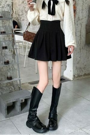 Y2K Pleated Mini Skirt for Women