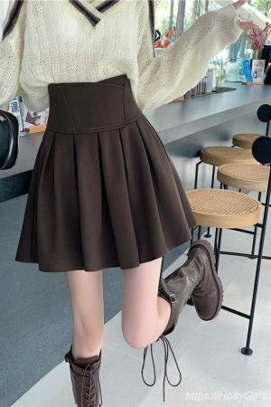 Y2K Pleated Mini Skirt for Women