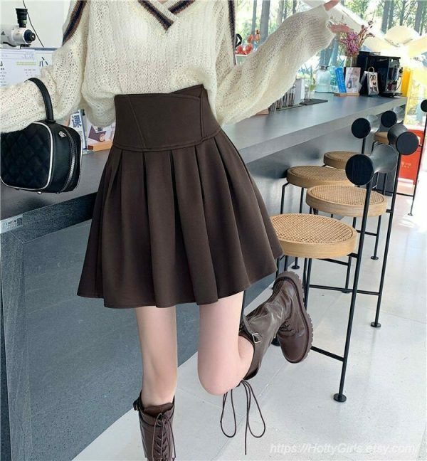 Y2K Pleated Mini Skirt for Women