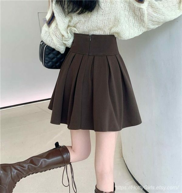 Y2K Pleated Mini Skirt for Women