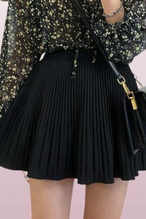 Y2K Pleated Mini Skirt | Retro Style Ruffled Elastic Waist Women's Summer Fashion