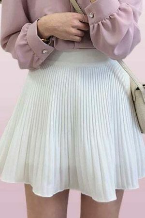 Y2K Pleated Mini Skirt | Retro Style Ruffled Elastic Waist Women's Summer Fashion