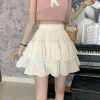 Y2K Pleated White Streetwear Skirt