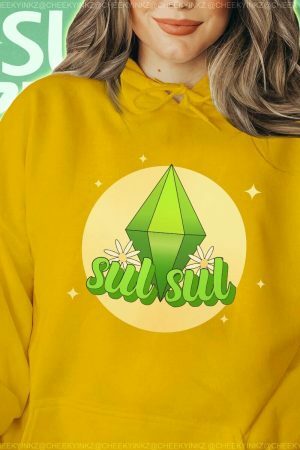 Y2K Plumbob & Daisy Aesthetic Hoodie - Trendy Streetwear