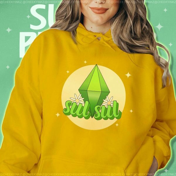 Y2K Plumbob & Daisy Aesthetic Hoodie - Trendy Streetwear