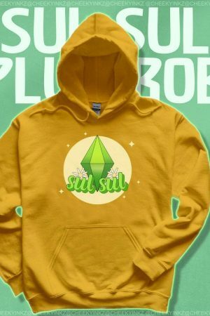 Y2K Plumbob & Daisy Aesthetic Hoodie - Trendy Streetwear