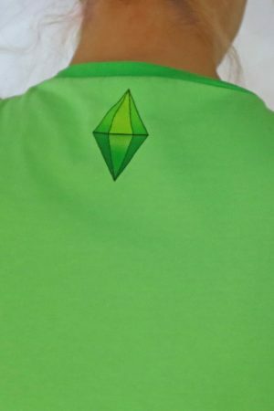 Y2K Plumbob Shirt with Sul Sul and Daisy Print