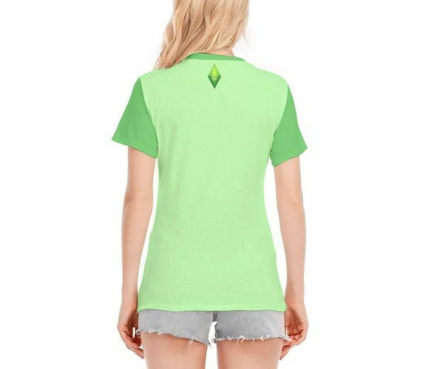 Y2K Plumbob Shirt with Sul Sul and Daisy Print