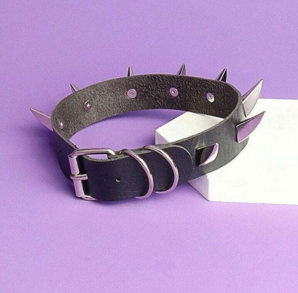 Y2K Punk Spike Rivet Choker Necklace for Men Women Teen