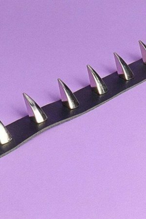 Y2K Punk Spike Rivet Choker Necklace for Men Women Teen