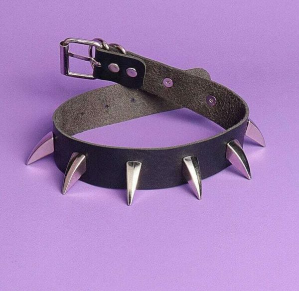 Y2K Punk Spike Rivet Choker Necklace for Men Women Teen