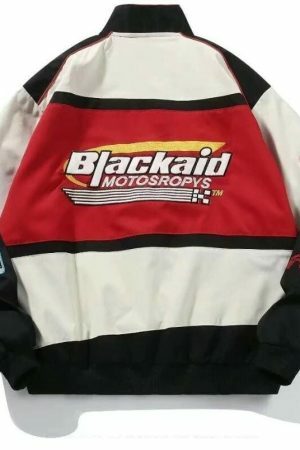 Y2K Retro Hip-Hop Street Racing Jacket for Men and Women