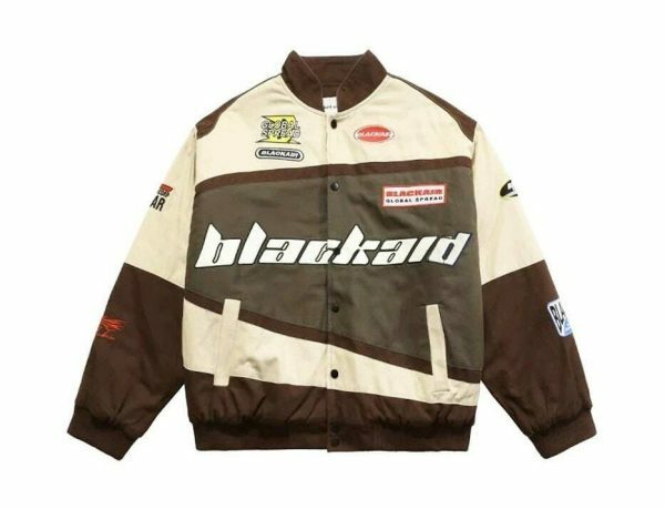 Y2K Retro Hip-Hop Street Racing Jacket for Men and Women