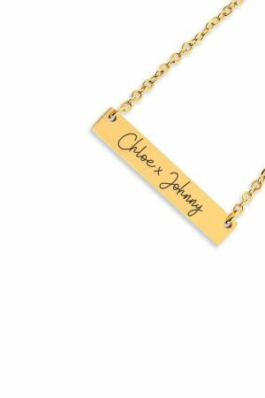 Y2K Script Name Necklace in Gold, Silver, Rose Gold