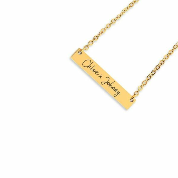 Y2K Script Name Necklace in Gold, Silver, Rose Gold