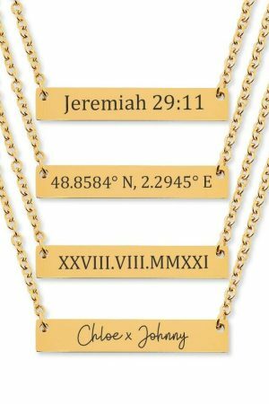 Y2K Script Name Necklace in Gold, Silver, Rose Gold