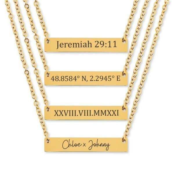 Y2K Script Name Necklace in Gold, Silver, Rose Gold