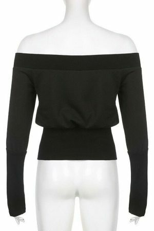 Y2K Sexy Open Shoulder Zipper Crop Top Jacket for Women - Retro Streetwear