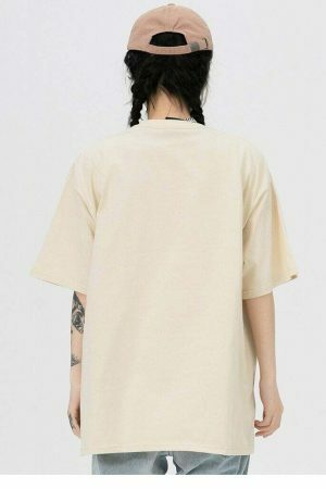 Y2K Shadow Print Streetwear T-shirt