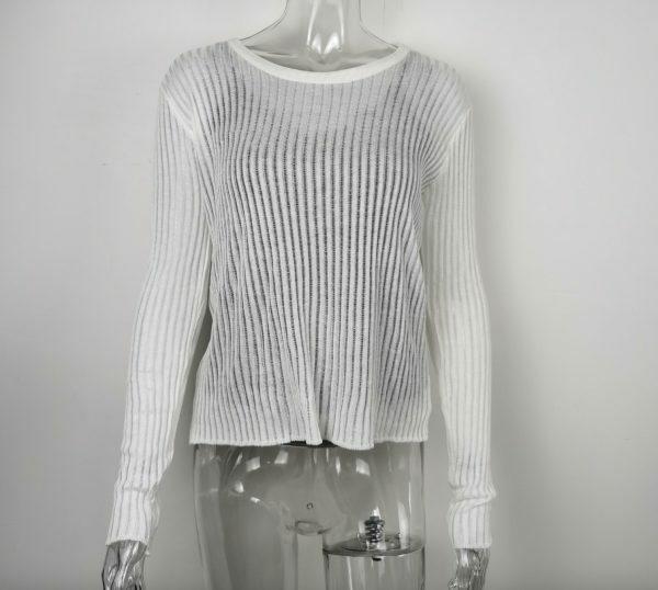 Y2K Sheer Mesh Transparent Top