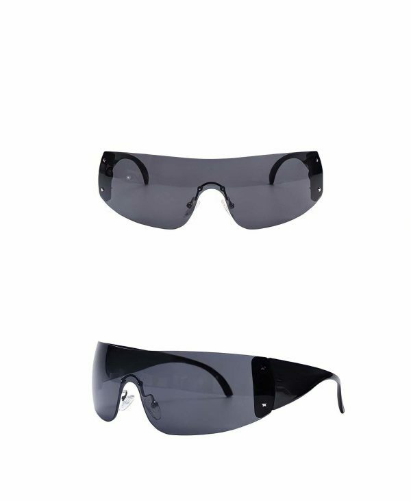 Y2K Shield Sunglasses - Futuristic Streetwear Eyewear