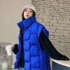 Y2K Sleeveless Puffy Jacket Women Korean Fashion Cotton Down Vest