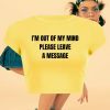 Y2K Slogan Baby Tee, Trendy Crop T-shirt, Offensive Text Streetwear Print Top