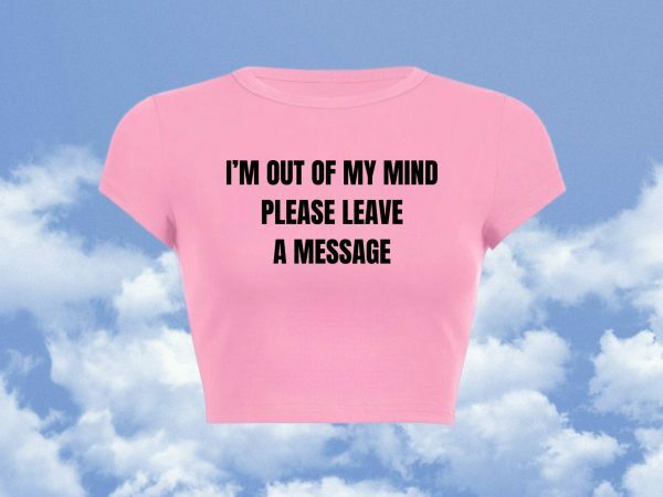 Y2K Slogan Baby Tee, Trendy Crop T-shirt, Offensive Text Streetwear Print Top