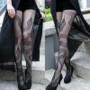 Y2K Snake Pattern Fishnet Tights for Women