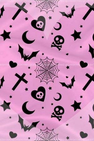 Y2K Soft Goth Leggings - Skully Yami Kawaii Aesthetic