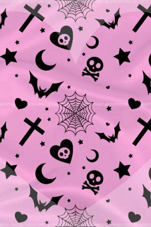 Y2K Soft Goth Sweatpants with Skully Yami Kawaii Aesthetic