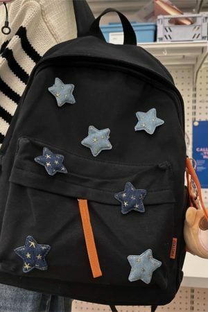 Y2K Star Schoolbag: Kawaii Japanese Streetwear Backpack