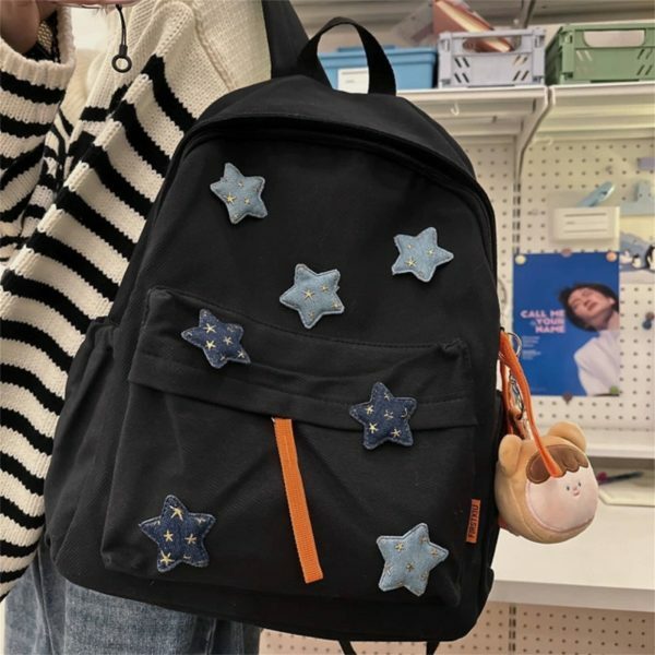 Y2K Star Schoolbag: Kawaii Japanese Streetwear Backpack