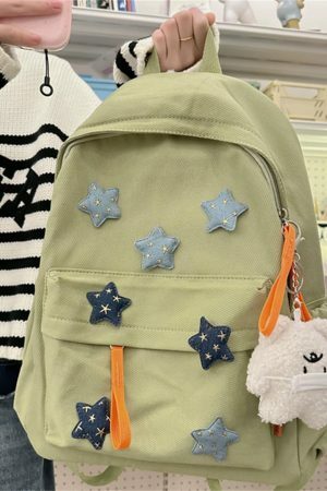 Y2K Star Schoolbag: Kawaii Japanese Streetwear Backpack