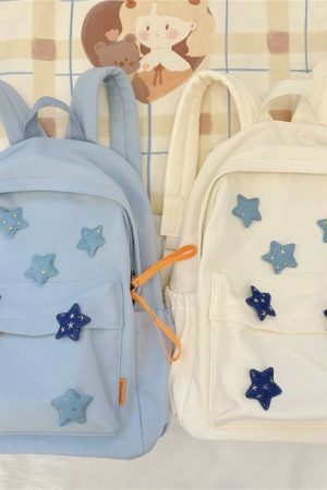 Y2K Star Schoolbag: Kawaii Japanese Streetwear Backpack