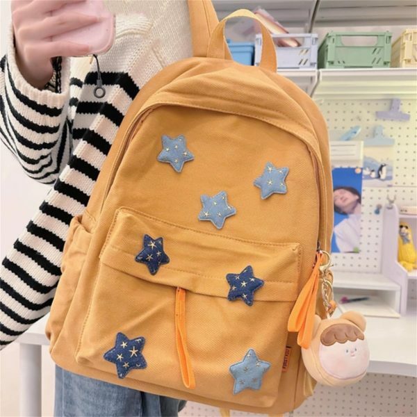 Y2K Star Schoolbag: Kawaii Japanese Streetwear Backpack