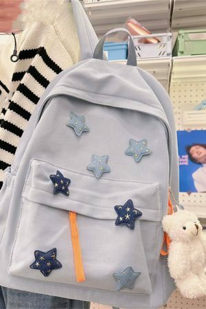 Y2K Star Schoolbag: Kawaii Japanese Streetwear Backpack