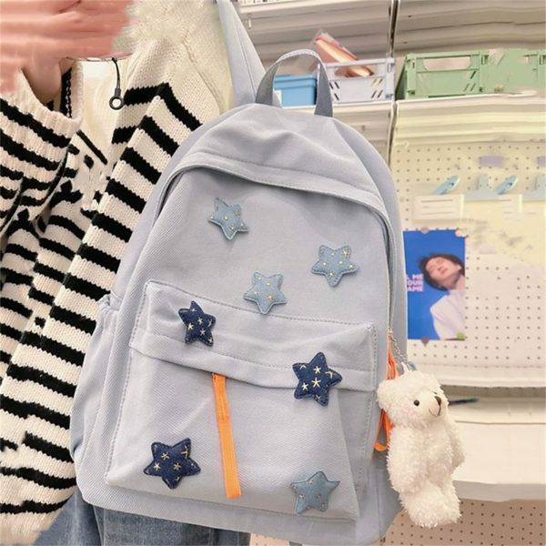 Y2K Star Schoolbag: Kawaii Japanese Streetwear Backpack