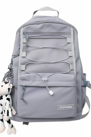 Y2K Streetwear Backpack with Large Capacity for College, Travel, and Everyday Use