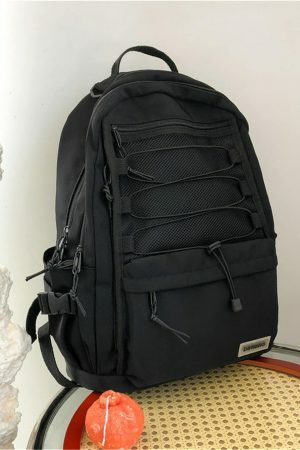 Y2K Streetwear Backpack with Large Capacity for College, Travel, and Everyday Use