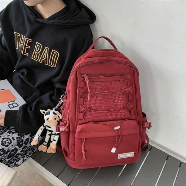 Y2K Streetwear Backpack with Large Capacity for College, Travel, and Everyday Use