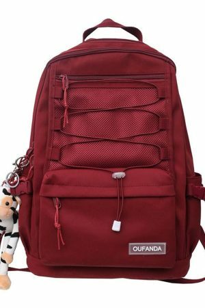 Y2K Streetwear Backpack with Large Capacity for College, Travel, and Everyday Use