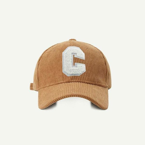 Y2K Streetwear Baseball Cap for Women - Letter C Snapback Hat