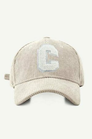 Y2K Streetwear Baseball Cap for Women - Letter C Snapback Hat