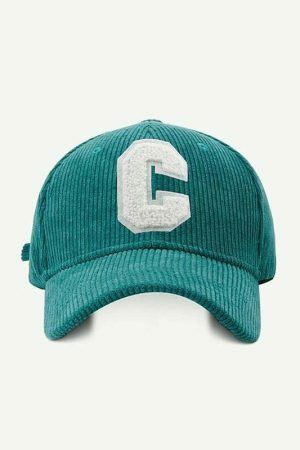 Y2K Streetwear Baseball Cap for Women - Letter C Snapback Hat