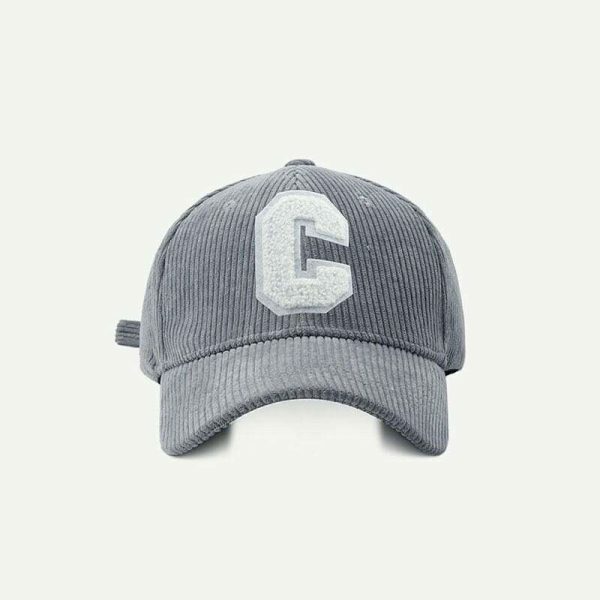 Y2K Streetwear Baseball Cap for Women - Letter C Snapback Hat